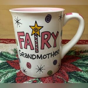 Fairy Grandmother Mug - Pink and White
